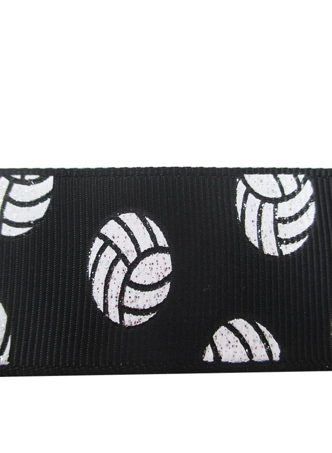 ccHuDE 2 Roll Sports Ball Ribbons - Volleyball Craft Wired Gift Wrapping Party Decoration Hair Bows - Image 3